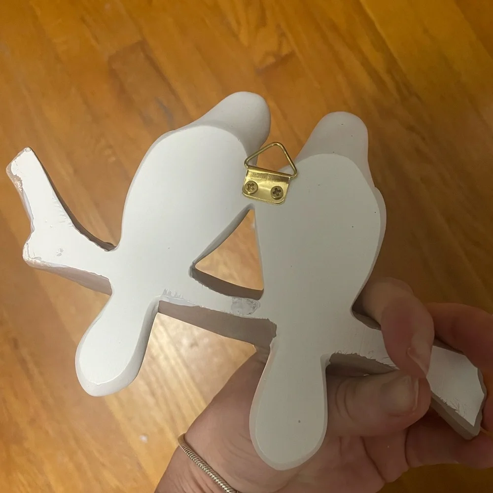Charming White Bird Wall Coat Hooks